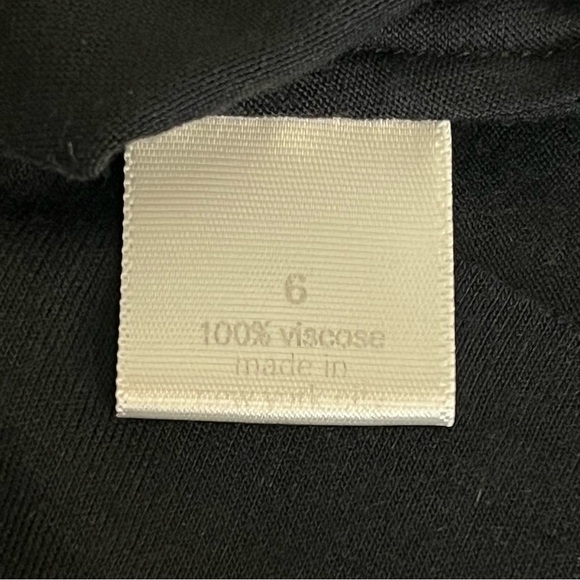 Cut 25 by Yigal Azrouel tunic top, cut out back, long sleeve, asymmetric, black - Picture 11 of 13